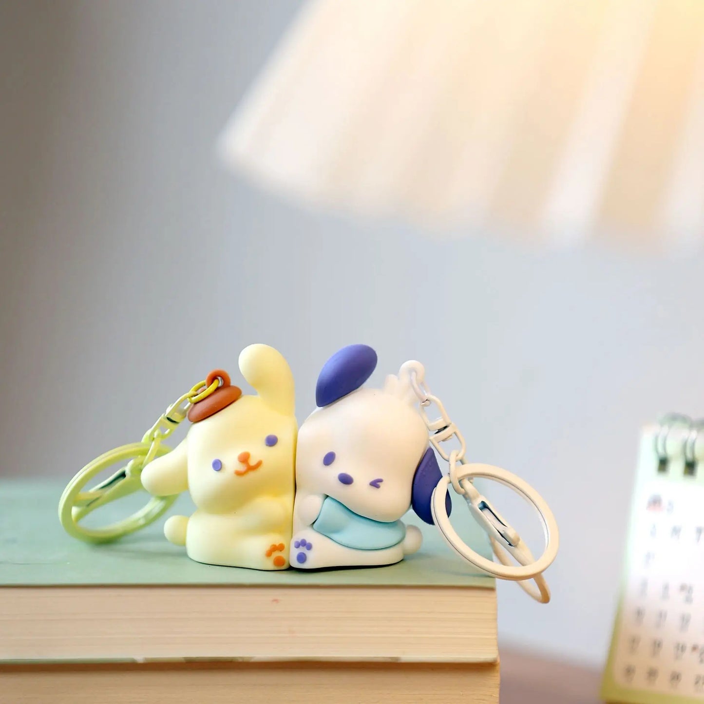 Corehide™ Couples Magnetic Line Puppy Keychain Will Never Leave Cute Dog Key Pendant Kulomi Melody keychain Gift Girl Bag Pendant