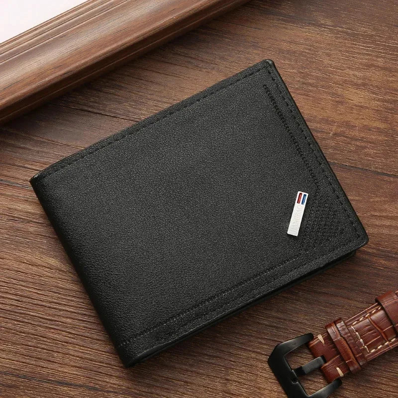 Corehide™ Men's leather short wallet thin wallet foldable minimalist soft leather wallet