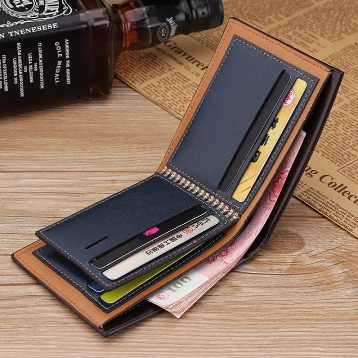 Corehide™ Men’s Slim PU Leather Wallet – Minimalist, Durable & Stylish Gift for Men