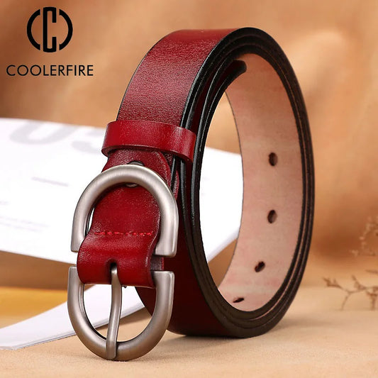 Corehide™ New Belts for Women Genuine Leather Cowskin High Quality Fashion Belt Jeans Belts for Dress Luxury Brand Women's Belt LD032-1