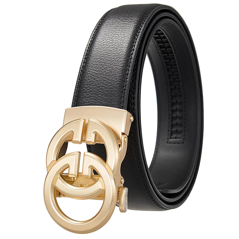 Corehide™ Double G Famous Designer Luxury Brand Men Belt High Quality Genuine Leather Belts Automatic Business Plus Size 170 160 150cm