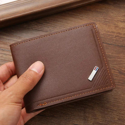 Corehide™ Men's leather short wallet thin wallet foldable minimalist soft leather wallet