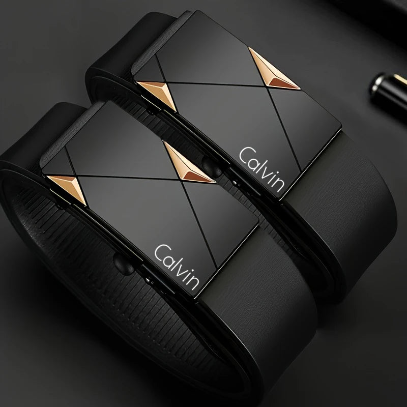 Corehide™ Stylish Men's PU Leather Belt - Fashion Belts for Daily Life, Leisure, Party, Festival, Work, and Business Automatic Buckle