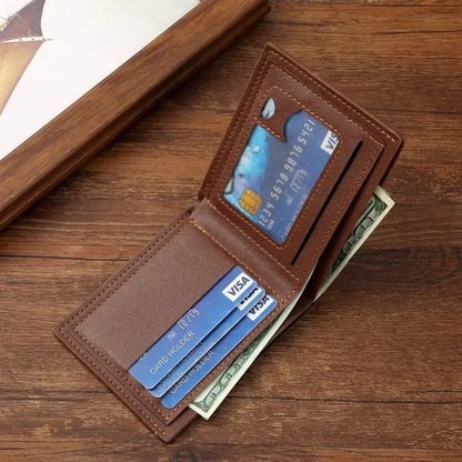 Corehide™ Men's leather short wallet thin wallet foldable minimalist soft leather wallet