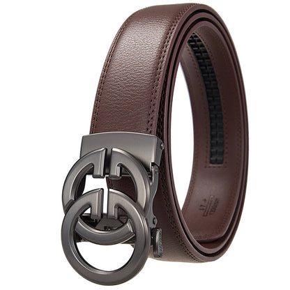 Corehide™ Double G Famous Designer Luxury Brand Men Belt High Quality Genuine Leather Belts Automatic Business Plus Size 170 160 150cm
