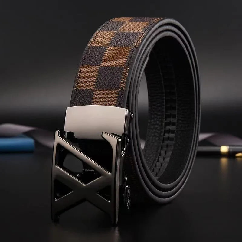 Corehide™ New genuine leather men belts waistband alloy automatic buckle men and women waistband versatile jeans belts for men