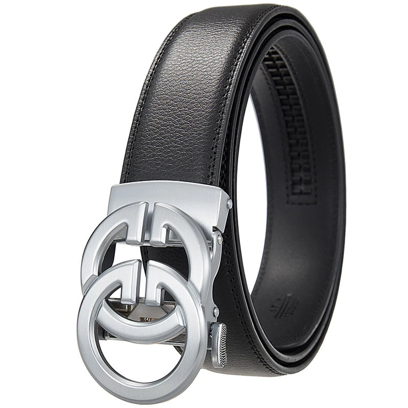 Corehide™ Double G Famous Designer Luxury Brand Men Belt High Quality Genuine Leather Belts Automatic Business Plus Size 170 160 150cm