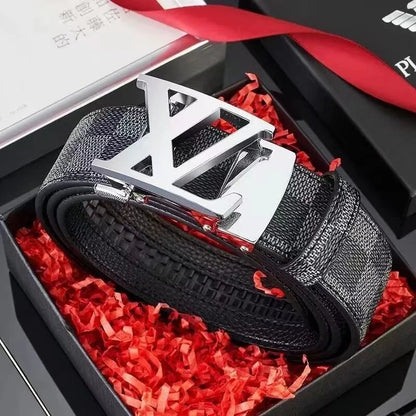 Corehide™ New genuine leather men belts waistband alloy automatic buckle men and women waistband versatile jeans belts for men