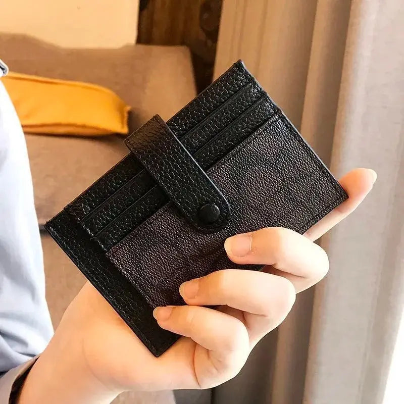 Corehide™ Monogram Ultra-thin Ins Style Card Holder Fashion Mini Short Envelope For Women Appliques Card&ID Wallet Credit Card Purse